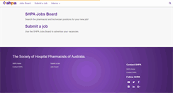 Desktop Screenshot of careers.shpa.org.au